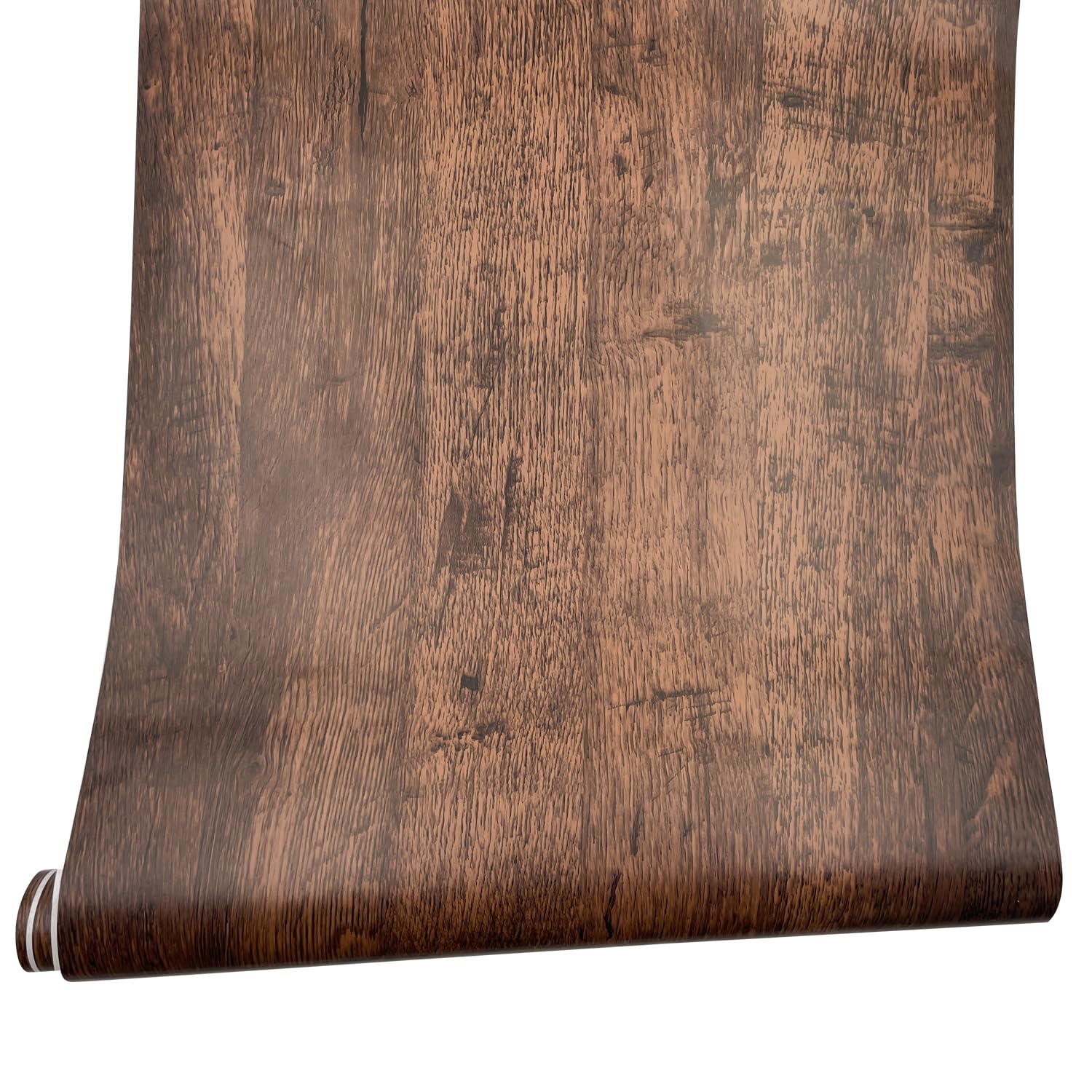 Amazon | LoveFaye ブラウン木目調DIY壁紙シール かんたん貼付シール